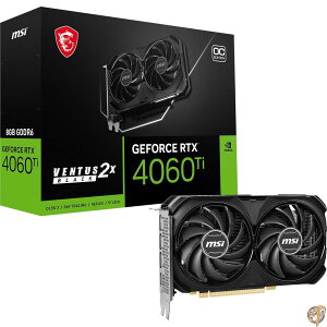 MSI Geforce RTX 4060 Ti Ventus 2X ubN 8G Oc Q[~OOtBbNXJ[h - 8Gb Gddr6APci Express Gen 4A128rbgA3X Dp V 1.4AAHdmi 2.1A (4K & 8K HDRT|[g) Pci_E_X16
