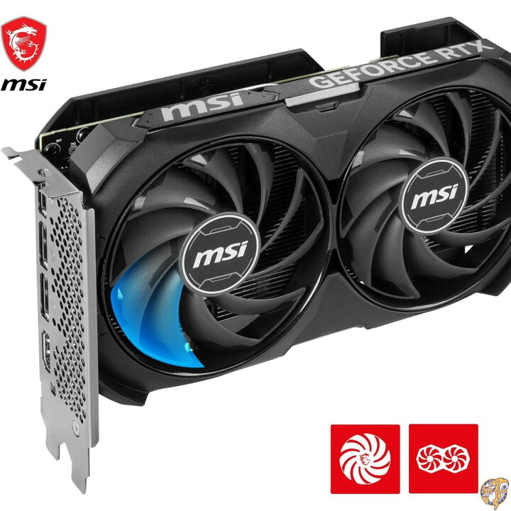 楽天市場】MSI Geforce RTX 4060 Ti Ventus 2X ブラック 8G Oc 