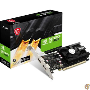 y300~N[|zMzMSI Gaming GeForce GT 1030 4GB DDR4 64rbg HDCP DirectX 12 DP/HDMI VOt@ OC OtBbNXJ[h (GT 4GD4 LP OC)Ή