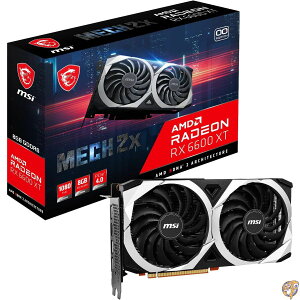 y|Cg3{!1428ԁzMSI Radeon RX 6600 XT MECH 2X 8G OC Q[~OOtBbNXJ[h - 8GB GDDR6 2602MHzAPCI Express 4A128rbgA3X DP v 1.4AHDMI 2.1 (4K&8KT|[g)B
