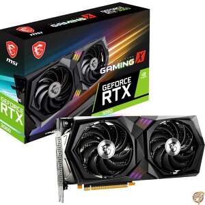MSI GeForce RTX 3060 GAMING X 12G Q[~OOtBbNXJ[h - 12GB GDDR6 1837MHz PCI Express Gen 4 192rbg 3x DP v 1.4a, HDMI 2.1 (4KΉ)