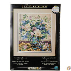 Gold Collection Oriental Splendor Counted Cross Stitch Kit-12"X14" 18 Count (sAi) [sAi]