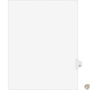 �y�|�C���g3�{!9��10���zAvery AVE01044 Numeric Divider, 44, Side Tab, 11 in. x 8.5 in., 25-PK, White