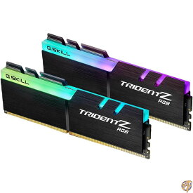 【最大2026円クーポン配信中】G.SKILL 64GB（2 x 32GB）TridentZ RGBシリーズDDR4 SDRAM 3200MHz PC4-25600 for Intel XMP 2.0デスクトップメモリ​​モデルF4-3200C16D-64GTZR