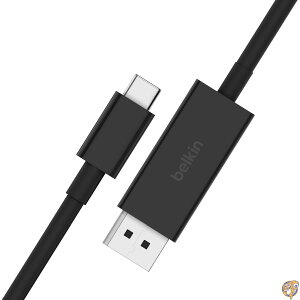Belkin USB Type C - DisplayPort 1.4P[u 6.6tB[g/2mA32.4Gbps 8K@60Hz܂4K@144HZAHBR3ADSCAHDCP 2.2ADP Alt[hAʌ݊AWindowsAMacOSAiPadOSAAndroidȂǂɑΉ