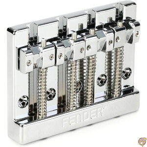 Fender �p�[�c Fender HiMass 4-String Bass Bridge Assembly With Zinc Saddles, Chrome