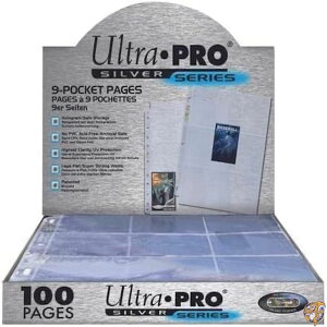 �y�N�[�|���z�M���zUltra Pro 9-Pocket Silver Series Pages for Standard Size Cards by