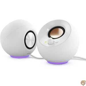 yN[|zMzCreative Pebble SE ~j}Xg 2.0 USB-C d PCXs[J[ RGBƖtA3.5mm AUX-INAő4.4W RMSp[ARs[^[ƃm[gp\Rp (zCg)