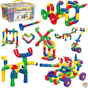 PicassoTiles PTT136 136s[X ǏpCvƕo STEAM A IgݗăubNZbg `[ubN pCv[N݃ubN [{bNXt ACfAubN t[g yLbg