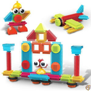 y|Cg3{2028ԁzPicasso Toys 41pc Hedgehog Block Building Blocks Construction Toy Set w/IdeaBook Learning Playset None Magnetic STEM STEAM Educational Kit Child Brain Development Preschool Kindergarten PTB41