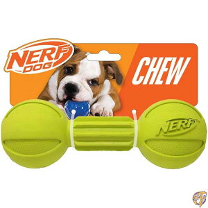 y|Cg3{4&5zNerf Dog Barbell Chew Toy, Large, Green by