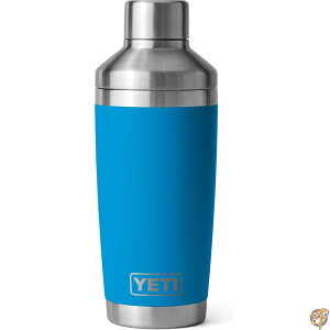YETI Rambler 20 oz Cocktail Shaker, Stainless Steel, Vacuum Insulated, Big Wave Blue