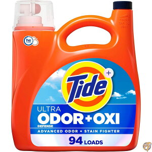 Tide Ultra Odor Defense Plus Oxi�i�^�C�h �E���g�� �I�L�V �v���X ���͏��L�j�t�̐����� 132 fl oz�i��3.9L / 94�񕪁j ���͂Ȑ��E���L�E�Y������