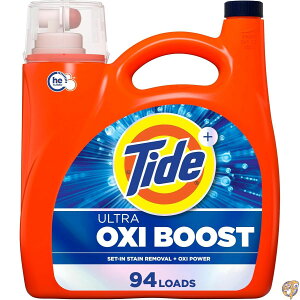 Tide Ultra Oxi Liquid Laundry Detergent, 94 loads, 146 fl oz, HE Compatible