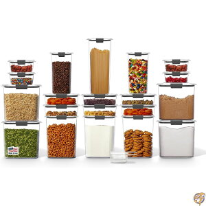 �y�N�[�|���z�M���zRubbermaid Brilliance Pantry 20-Piece Set, Clear and Airtight Food Storage Containers