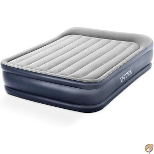 �y�ő�1000�~�N�[�|���zIntex Dura-Beam Standard Series Deluxe Pillow Rest Raised Airbed with Internal Pump, Queen