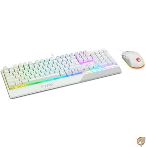 �y�ő�2026�~�N�[�|���z�M���zMSI Vigor GK30 Combo White, 6-Zone RGB Gaming Keyboard & GM11 Mouse, Water Repellent Splash-Proof, 5000 DPI