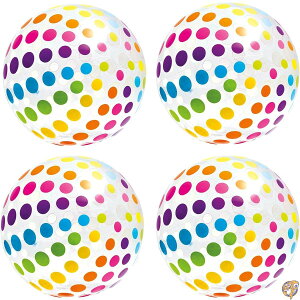 �yP2�{!20��&21���zINTEX Jumbo Inflatable Big Panel Colourful Giant Beach Ball (Set of 4) 59065EP