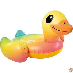 Intex Yellow Duck Inflatable Ride-On 58 X 32 for Ages 14+