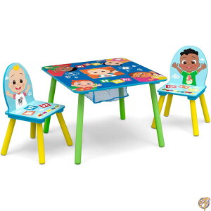�y�N�[�|���z�M���zDelta Children Kids Cocomelon Table and Chair Set with Storage (2 Chairs Included) - Greenguard Gold Certified Ideal for Arts & Crafts, Snack Time, Homeschooling, Homework More, CoComelon