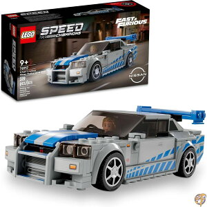 �y�N�[�|���z�M���zLEGO Speed Champions 2 Fast Furious Nissan Skyline GT-R (R34) 76917 Race Car Toy Model Building Kit, Collectible with Racer Minifigure, 2023 Set for Kids
