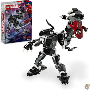 LEGO Marvel Venom Mech Armor vs. Miles Morales, Posable Action for Kids, Building Set with Minifigures, Travel Toy, Super Hero Battle Gift Boys and Girls Aged 6 Up, 76276