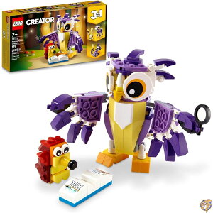 �y�N�[�|���z�M���zLEGO Creator 3in1 Fantasy Forest Creatures 31125 Building Kit Featuring an Owl, Rabbit and Squirrel; Animal Toys for Kids Aged 7+ Who Love Creative Fun Models (175 Pieces)