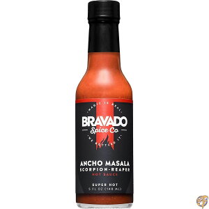 �y�ő�2000�~�N�[�|��15���zAncho Masala Scorpion Reaper Hot Sauce By Bravado Spice Gluten Free, Vegan, Low Carb, Paleo All Natural 5 oz Bottle Award Winning Gourmet