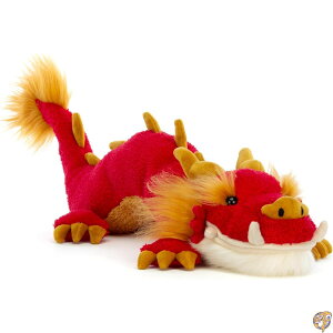 Jellycat Festival Dragon�i�t�F�X�e�B�o���E�h���S���j �ʂ������ ��42cm - �_��I�Ȃʂ������ �������M�t�g