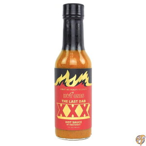 Hot Ones Last Dab XXX �z�b�g�\�[�X - ���E��h���uPepper X�v�g�p�F�`���y�b�p�[�A�`���R���[�g���s�[�`��3����u�����h�A300���X�R���B�������̌��h�\�[�X�i��148ml�{�g���j