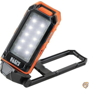 �y�|�C���g2�{5��10������zKlein Tools 56403 LED Light, Rechargeable Flashlight/Worklight with Kickstand and Carabiner, Charges Small Electronics, for Work, Camping