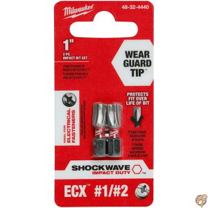 Milwaukee 48-32-4440 Insert bit Ecx 1/4Hex, 2 Per Pack, 3 Pack