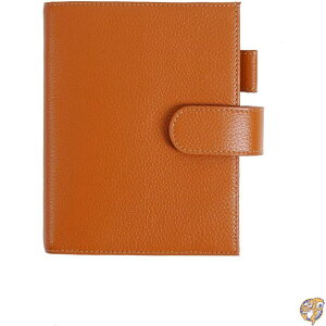 Moterm ���U�[�J�o�[ A6�m�[�g�u�b�N�p - Hobonichi Stalogy Midori MD �v�����i�[�ɑΉ� �y�����[�v �J�[�h�X���b�g�Ɣw�ʃ|�P�b�g (�y�u���o�[���g�I�����W A6+)