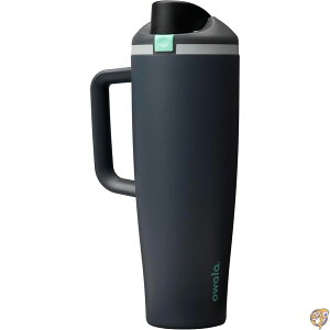 �y�ő�2000�~�N�[�|��15���zOwala FreeSip �^���u���[ �ۗ�X�e�����X�{�g�� �X�g���[���T�C�h�n���h���t�� (��1.2L / 40oz) BPA�t���[�E�R��h�~�݌v - Foggy Tide