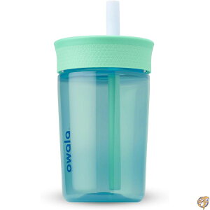 �y�ő�2000�~�N�[�|��15���zOwala Kids Insulation BPA-Free Plastic Tumbler with Spill Resistant Flexible Straw, Easy to Clean, Water Bottle, Great for Travel, Dishwasher Safe, 15 Oz, Teal and Aqua (The Blues)