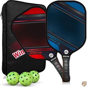 JP WinLook Premium Pickleball Paddles Set - USAPA Approved Graphite Rackets for Women & Men and Balls Indoor or Outdoor Play. Racquets, Pickleballs Carry Bag
