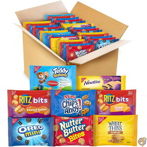 �y�ő�2000�~�N�[�|��!4���`�zOREO Mini, CHIPS AHOY! Nutter Butter Bites, RITZ Bits Cheese, Peanut Butter, Teddy Grahams Cinnamon, Wheat Thins, Fig Newtons �N�b�L�[���N���b�J�[ �o���G�e�B�p�b�N 48�ܓ���i�A�\�[�g���e��