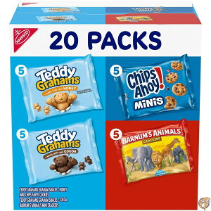Nabisco Fun Shapes �o���G�e�B�p�b�N�iBarnum's Animal Crackers�ATeddy Grahams�ACHIPS AHOY! �N�b�L�[�j�v20�ܓ���