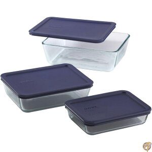 �y5���ő�2000�~�N�[�|���zPyrex Simply Store 6 Piece Rectangular Glass Food Storage Set by