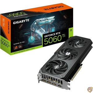 GIGABYTE GeForce RTX 5060 Ti Gaming OC 16G�O���t�B�b�N�X�J�[�h�A16GB 128�r�b�gGDDR7�APCIe 5.0�AWINDFORCE��p�V�X�e���AGV-N506TGAMING OC-16GD �r�f�I�J�[�h�B