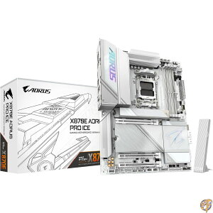 GIGABYTE X870E AORUS PRO ICE - AMD Ryzen �p �z���C�g�F ATX ��ʒ�ԃQ�[�~���O�}�U�[�{�[�h MB6570