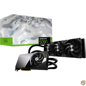 MSI Gaming RTX 5090 32G SUPRIM Liquid SOC�O���t�B�b�N�X�J�[�h (32GB GDDR7�A512�r�b�g�A���ɂ̃p�t�H�[�}���X:2580MHz�ADisplayPort x3 2.1a�AHDMI 2.1b�ANVIDIA Blackwell Architecture)