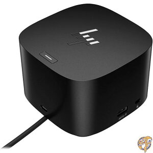 HP Thunderbolt Dock 120W G4 - �m�[�g�u�b�N/�f�X�N�g�b�vPC�p 4-4�f�B�X�v���C�Ή� 4K 3840 x 2160-5 USB�|�[�g- USB Type-C 1 RJ-45�|�[�g �l�b�g���[�N (RJ-45) HDMI�|�[�g
