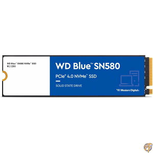 �E�G�X�^���f�W�^�� 1TB WD Blue SN580 NVMe �����\���b�h�X�e�[�g�h���C�u SSD - Gen4 x4 PCIe 16Gb/�b M.2 2280 �ő�4,150MB/�b WDS100T3B0E