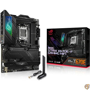 ASUS ROG STRIX X670E-F �Q�[�~���O WIFI AMD X670 AM5 Ryzen �f�X�N�g�b�v 9000 8000 & 7000 ATX�}�U�[�{�[�h�A18+2�p���[�X�e�[�W�ADDR5�A�q�[�g�V���N�t��M.2�X���b�g4�APCIe 5.0�AUSB 3.2 Gen 2x2�AWiFi 6�B E�AAI��pI