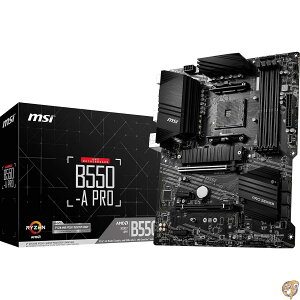 MSI B550 A PRO ProSeries �}�U�[�{�[�h (AMD AM4 DDR4 PCIe 4.0 SATA 6Gb/s M.2 USB 3.2 Gen 2 HDMI/DP ATX)