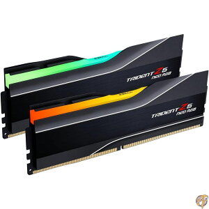 G.SKILL Trident Z5 Neo RGB�V���[�Y DDR5 RAM (AMD Expo) 64GB (2x32GB) 6000MT/s CL26-36-36-96 1.45V �f�X�N�g�b�v�R���s���[�^������ U-DIMM - �}�b�g�u���b�N (F5-6000J2636H32GX2-TZ5NR)