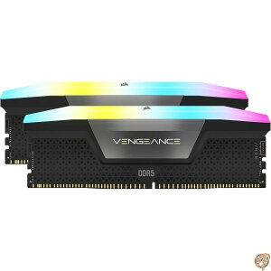 CORSAIR VENGEANCE RGB DDR5 ���C�g�G���n���X�����g�L�b�g (�����������Ȃ�) - �u���b�N