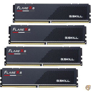 �y�ő�1000�~�N�[�|���zG.SKILL Flare X5�V���[�Y DDR5 RAM (AMD EXPO) 256GB (4x64GB) 6000MT/s CL34-44-96 1.35V �f�X�N�g�b�v�R���s���[�^������ U-DIMM - �}�b�g�u���b�N (F5-6000J3444F64GX4-FX5)