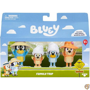 Bluey�t�B�M���A 4�p�b�N �Ƒ����s 6.3cm �u���[�C�A�r���S�A�o���f�B�b�g�A�`���̃|�[�Y�\�ȃt�B�M���A